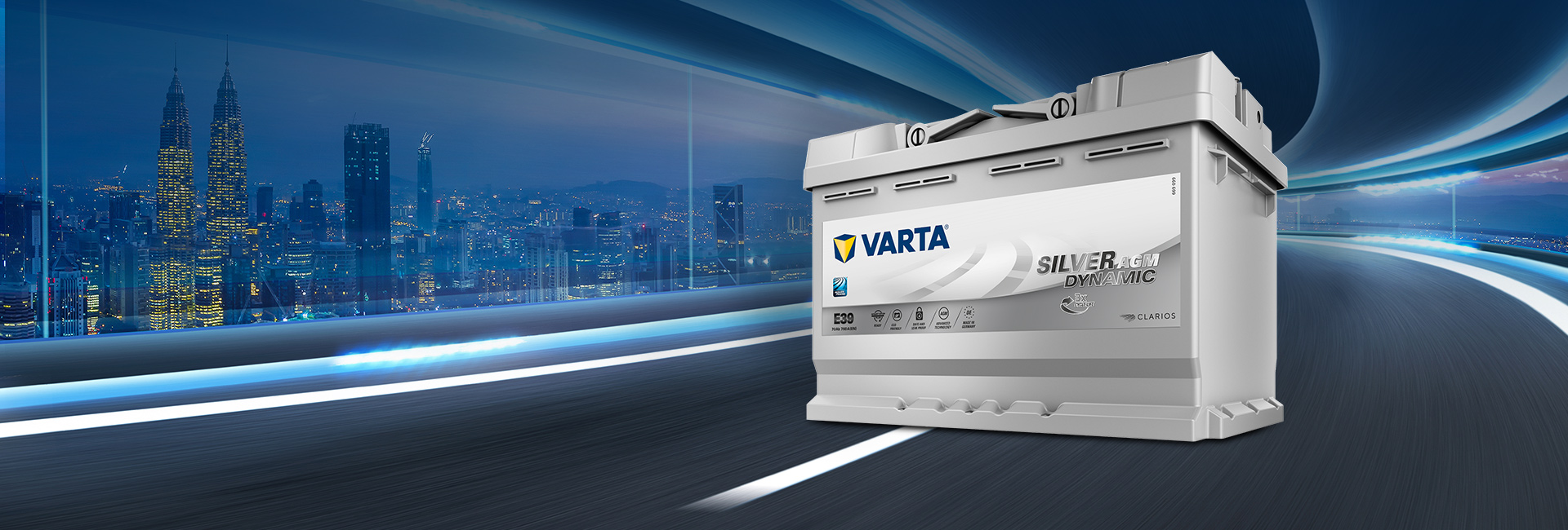 Buy Varta Battery 70Ah E39 Silver Dynamic AGM Online Singapore